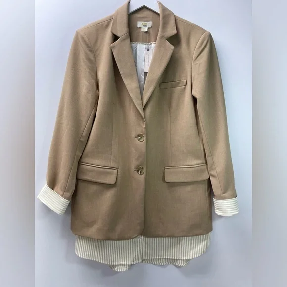 Anthropologie neutral blazer (B6#5)